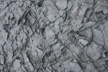The texture of grey rock, Iceland stone. Rock texture background
