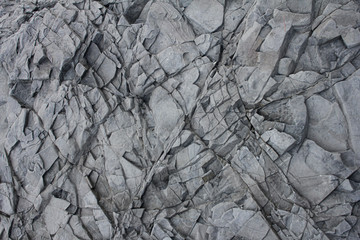 Fototapeta premium The texture of grey rock, Iceland stone. Rock texture background