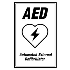 AED Emergency defibrillator AED icon