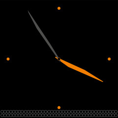 CLOCK TIME BLACK illustration modern design