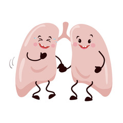 Cartoon character lungs.