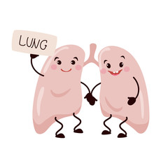 Cartoon character lungs.