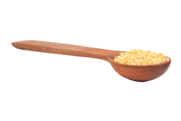 Brown sugar in spoon