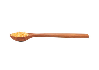 Brown sugar in spoon