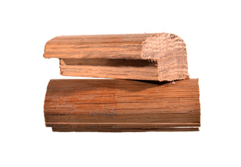 oak bar isolated on white background