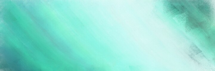 abstract painting header texture with aqua marine, pale turquoise and light sea green colors