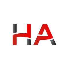 letter HA Logo Design Vector Template. Initial HA Letter Design Vector Illustration