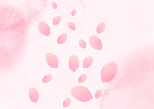 桜　春イメージの背景素材