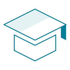 Unique university hat icon which can help your business to grow up