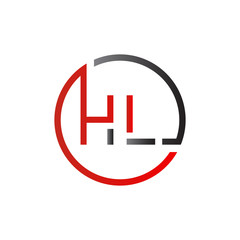letter HL Logo Design Vector Template. Initial HL Letter Design Vector Illustration