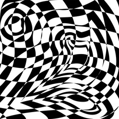 Black and white abstract background. Vector illustration.
