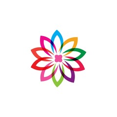 Plumeria flower logo