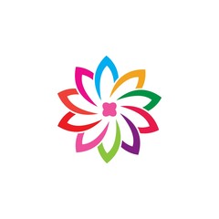 Plumeria flower logo