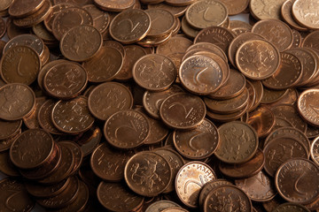 Texture of coins, Bulgarian coins