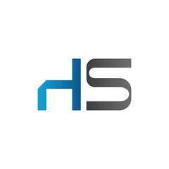 letter HS Logo Design Vector Template. Initial HS Letter Design Vector Illustration