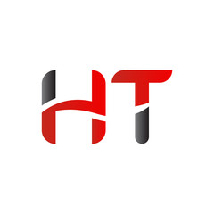 Fototapeta premium letter HT Logo Design Vector Template. Initial HT Letter Design Vector Illustration