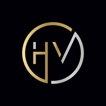Letter HV Logo Design Template Download - TemplateMonster