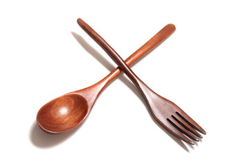wooden fork and spoon