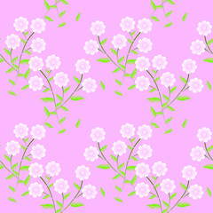 seamless floral background with flowers