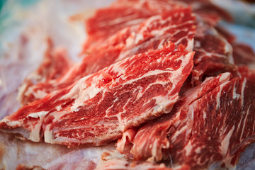 Raw beef meat for barbecue 