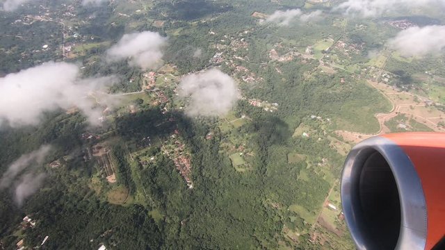 Approach Airplane landing in Recife Brazil