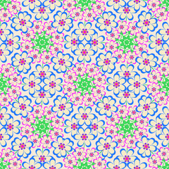 seamless pattern with flowers