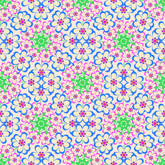 seamless pattern with flowers