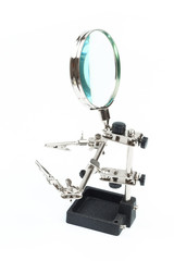 Holder to use in repair circuit board, isolated on white background - Image