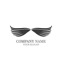 Wings Logo Template vector icon logo design