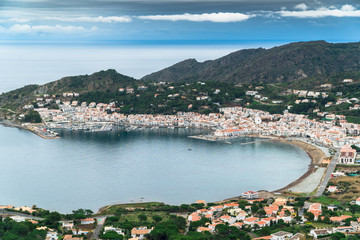General view of Port de la Selva, Costa Brava, Catalonia, Spain