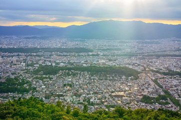 京都　大文字山からの眺め