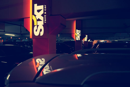 MUNICH, GERMANY - DECEMBER 24, 2009:  "Sixt" rent a car at Munich Germany Airport. Sixt is an international car rental company with over 2,000 locations spread over 100 different countries. 