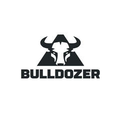 Bull logo wild animal mascot illustration cow vector horn strong angry mad power buffalo beef meat beast fight matador aggressive bison toreador
