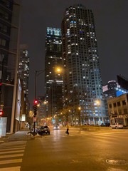 Fototapeta na wymiar Chicago, IL at night