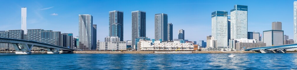 Obraz premium (東京都-風景パノラマ)東京ウォーターフロント風景３