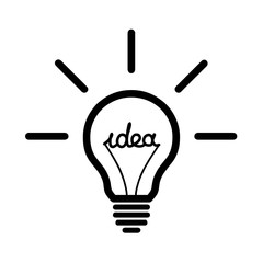 Lightbulb idea symbol icon