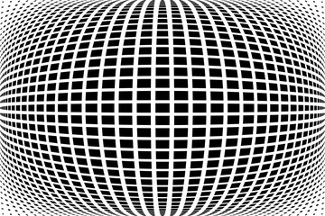 Geometric pattern in 3D spherical shape.