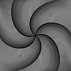 Rotation swirl movement. Lines texture.