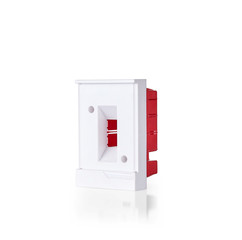 white fuse box isolated style.