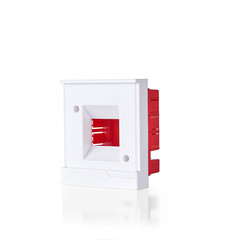 white fuse box isolated style.