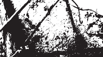 Black and white vintage grunge futuristic background. Suitable to create unique overlay textures with the effect of scratching, breaking, antiquity and old materials.
