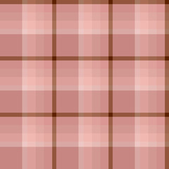 Seamless pattern in discreet pink and brown colors for plaid, fabric, textile, clothes, tablecloth and other things. Vector image.