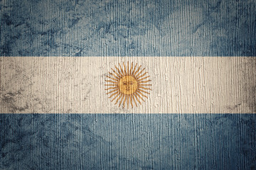 Grunge Argentina flag. Argentina flag with grunge texture.