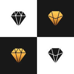 Fototapeta na wymiar Collection with diaomind logo icons vector design.