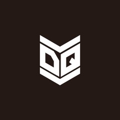 Logo alphabet monogram with emblem style