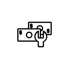 money convert setting icon design line style. Perfect for application, web, logo and presentation template