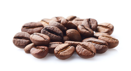 Coffee beans in closeup