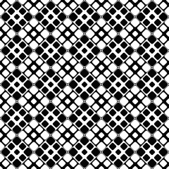 Black and white geometrical abstract square pattern background - monochrome vector design