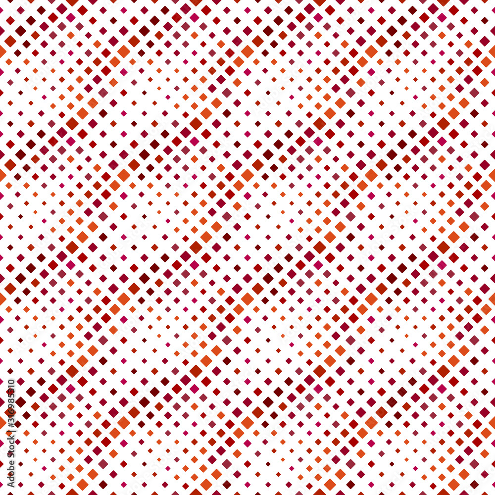 Poster Diagonal rounded square pattern background - abstract colorful vector design