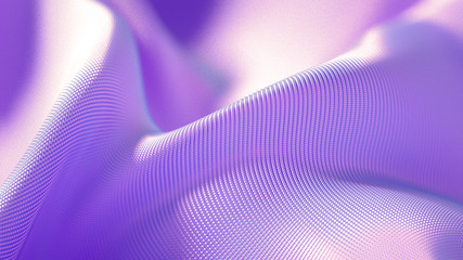 Luxury drapery fabric. 3d illustration, 3d rendering.